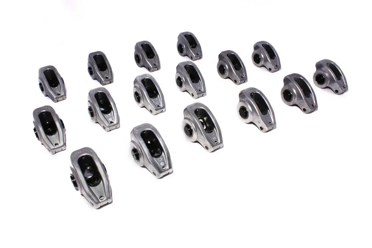 Comp Cams 17002-16 High Energy Aluminum Rocker Arms - 1.6 Ratio 3/8 Stud For Chevrolet Small Block 1