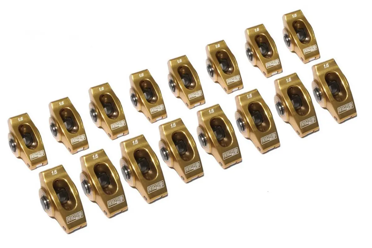 Comp Cams 19002-16 Ultra Gold Rocker Arms- 1.6 Ratio 3/8 Stud For Chevrolet Small Block 1