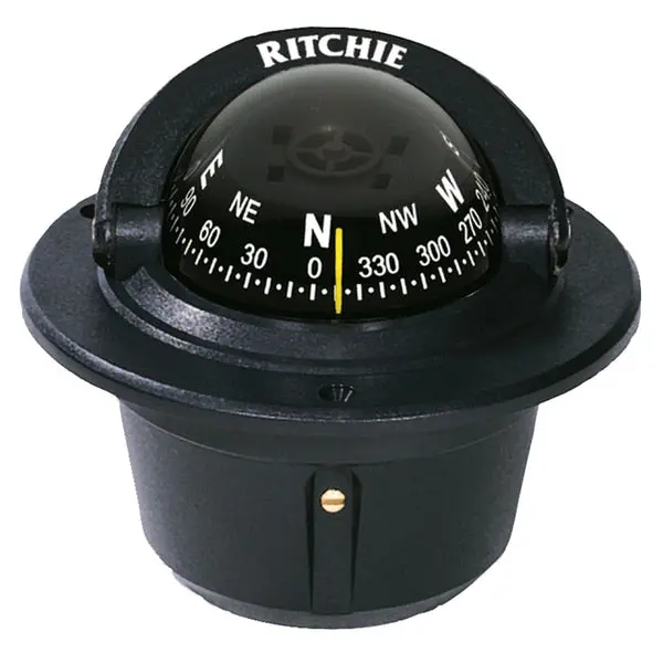 F-50 Explorer Compass - Flush Mount - Black 1