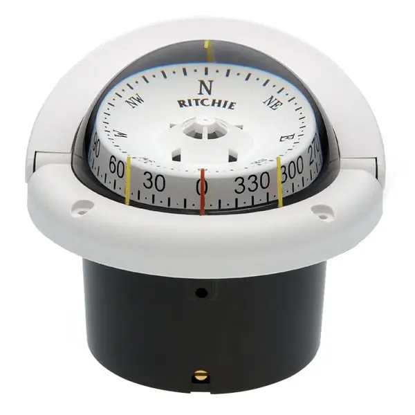 Hf-743W Helmsman Compass Flush Mount - White 1
