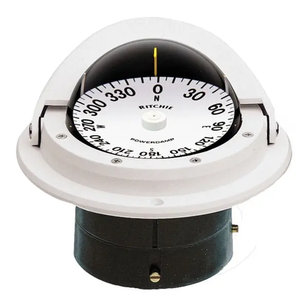 F-82W Voyager Compass Flush Mount - White 1