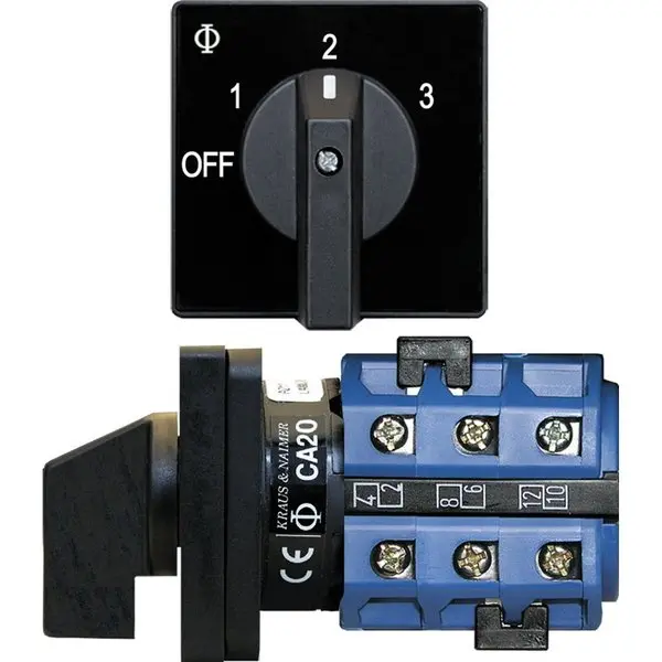 Blue Sea 9010 Switch,  Av 120Vac 32A Off +3 Positions 1