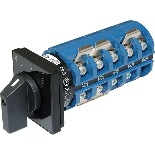 Blue Sea 9077 Switch,  Ac 240Vac 63A Off +3 Positions 1