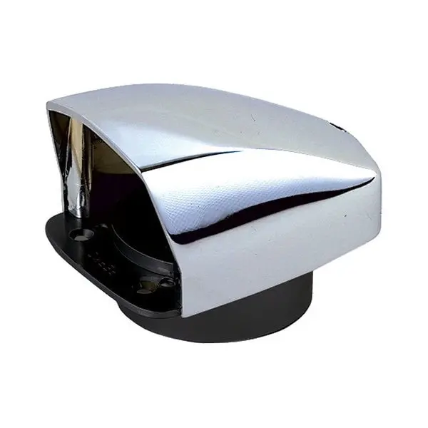 Chrome Cowl Ventilators 3" Duct Chrome Plated Zinc 1