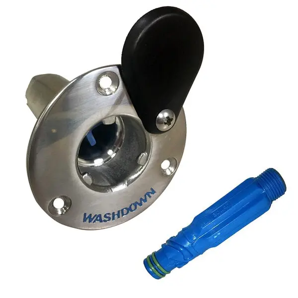 Stainless Steel Quick-Release Hose Deck Mount Fitting And Hose Adapter 1