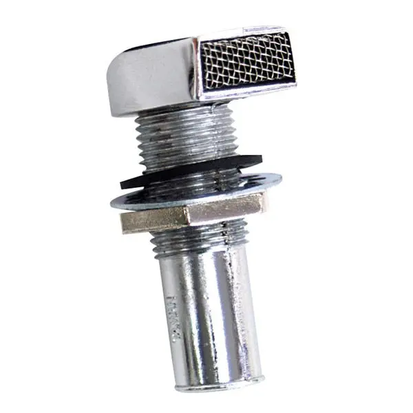 Whitecap Fuel Vent - Rectangular Head,  Straight,  9/16" Hose 1