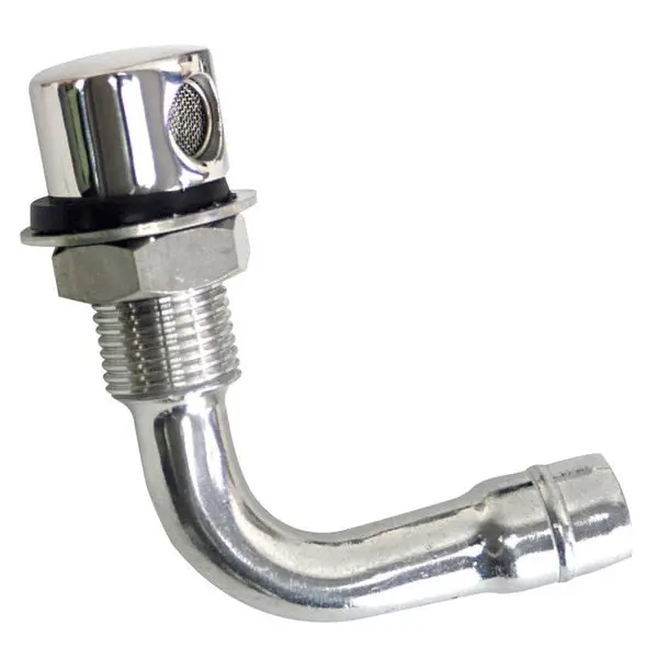 Whitecap Fuel Vent - Round Head,  90 Degree,  9/16" Hose 1