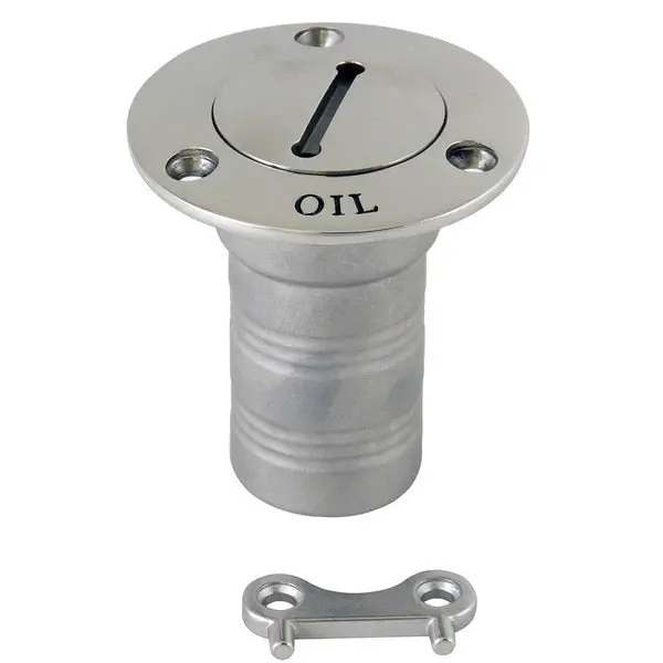 Whitecap Hose Deck Fill - 1-1/2" Hose - Oil 1