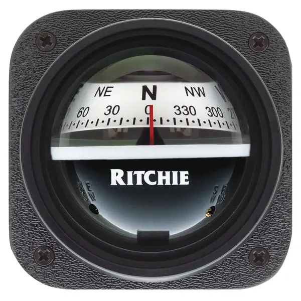 V-527 Kayak Compass Bulkhead Mount - White Dial 1