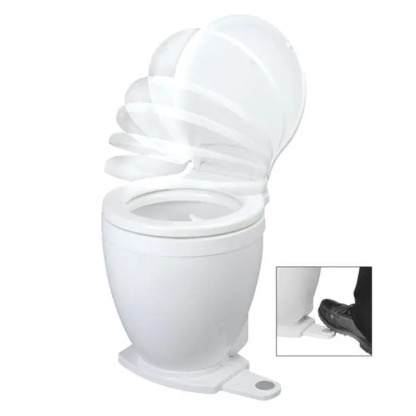 Lite Flush Electric 12V Toilet W/Footswitch 1