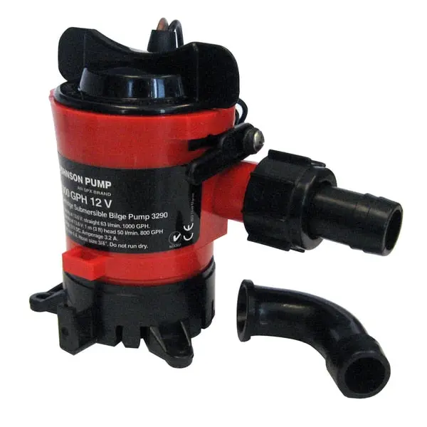 500 Gph Bilge Pump 3/4" Hose 12V Dura Ports 1