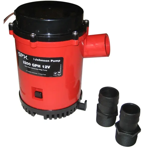 2200 Gph Bilge Pump 1-1/8" Hose 12V 1