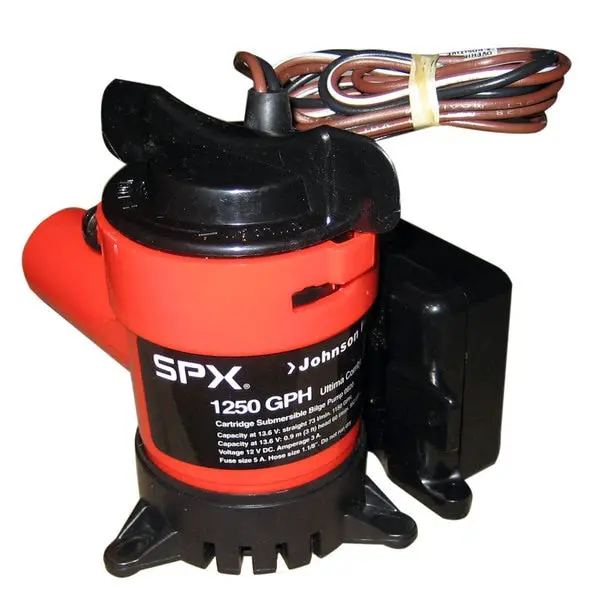 1250 Gph Ultima Combo Pump 1-1/8" Hose 12V 1