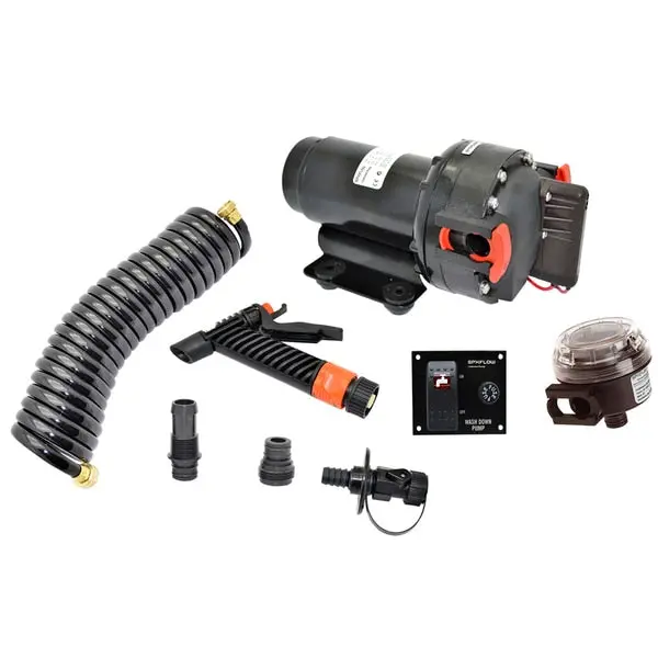 Aqua Jet 5.2 Gph Washdown Pump Kit W/Hose - 12V 1