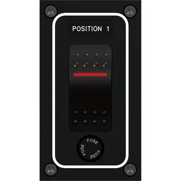 Dc Illuminated Rocker Switch With Fuse 1