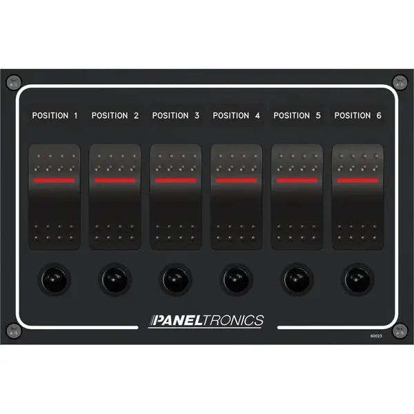 Dc6 Position Illuminated Rocker Switch 1