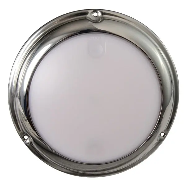 Touchdome-Dome Light-Polished Ss Finish-2-Color White/Blue Dimming 1