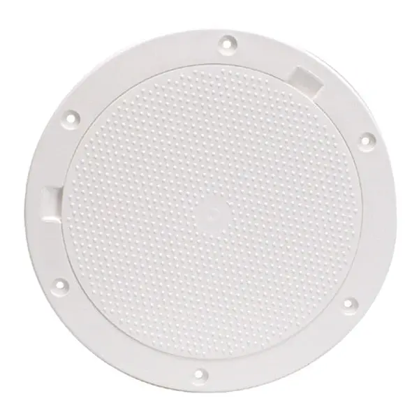 8" Non-Skid Pry-Out Deck Plate - White 1
