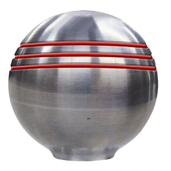Ongaro Throttle Knob - 1-Ã¢Â€¦Å¾" - Red Grooves 1