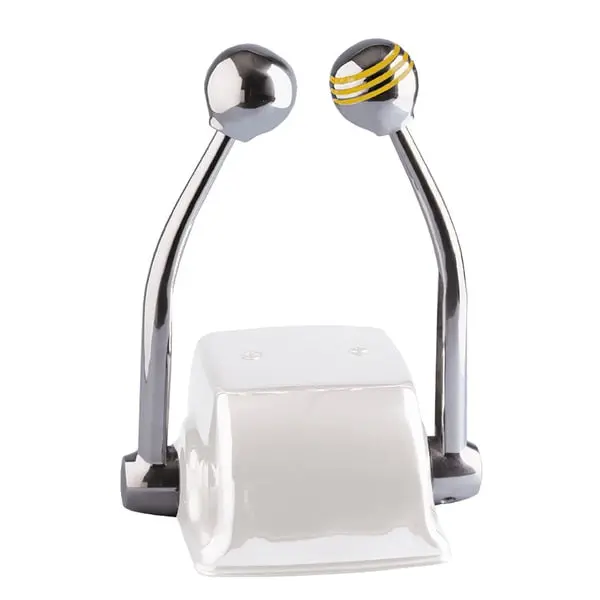 Ongaro Standard Control Arm Set W/Gold Throttle Knob -Plain Shift Knob 1
