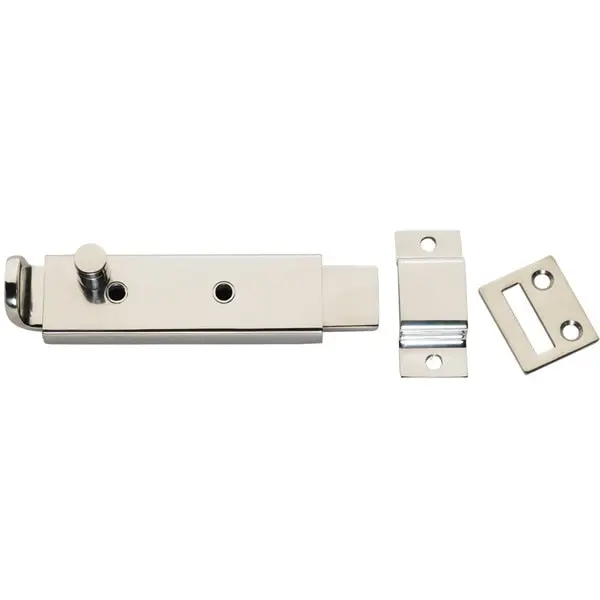 Spring Loaded Slide Bolt/Latch - 316 Stainless Steel - 5-5/16" 1