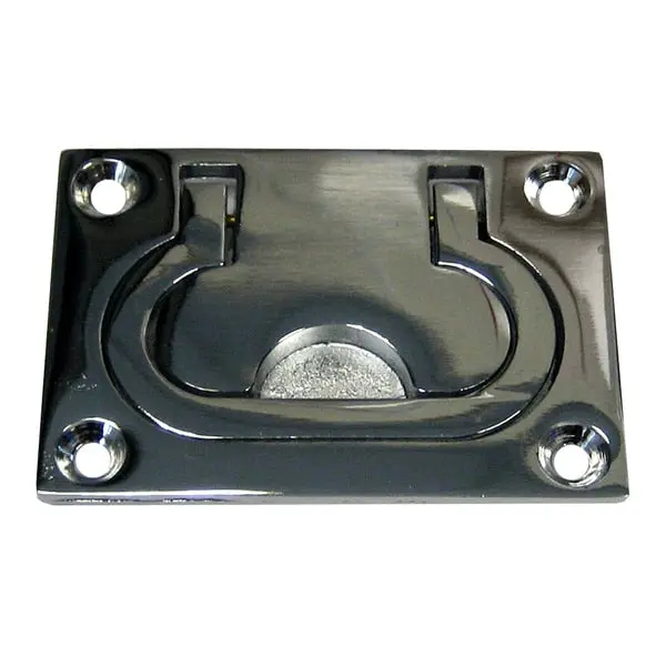 Whitecap Flush Pull Ring - Cp/Brass - 3" X 2" 1