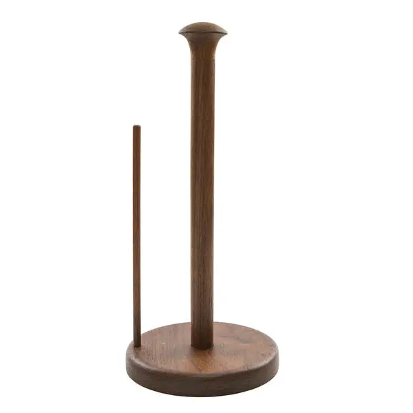 Teak Stand-Up Paper Towel Holder 1