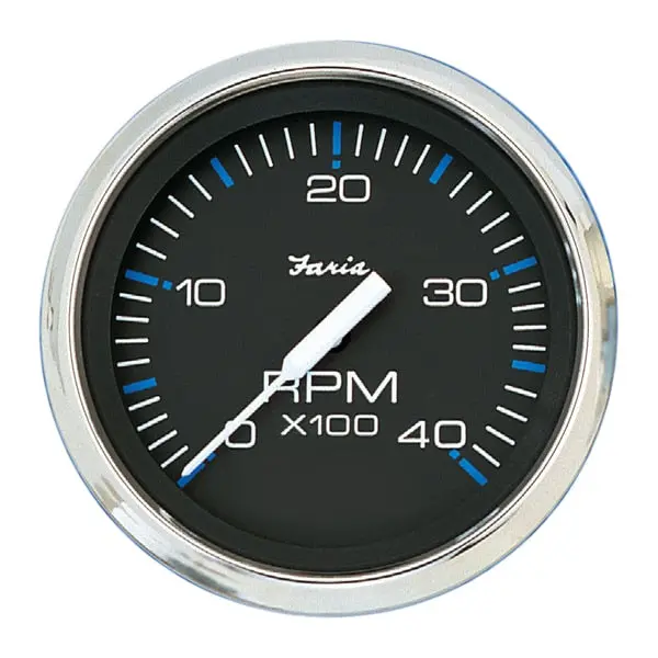 Chesapeake Black Ss 4" Tachometer - 4, 000 Rpm (Diesel - Mechanic 1