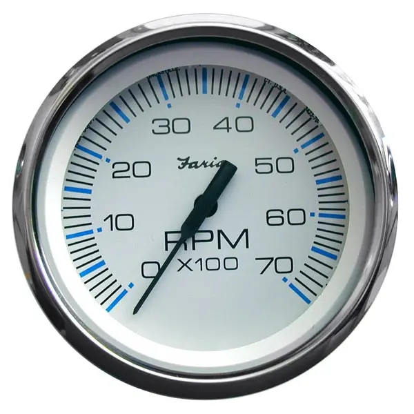 Chesapeake White Ss 4" Tachometer - 7, 000 Rpm (Gas - All Outboar 1