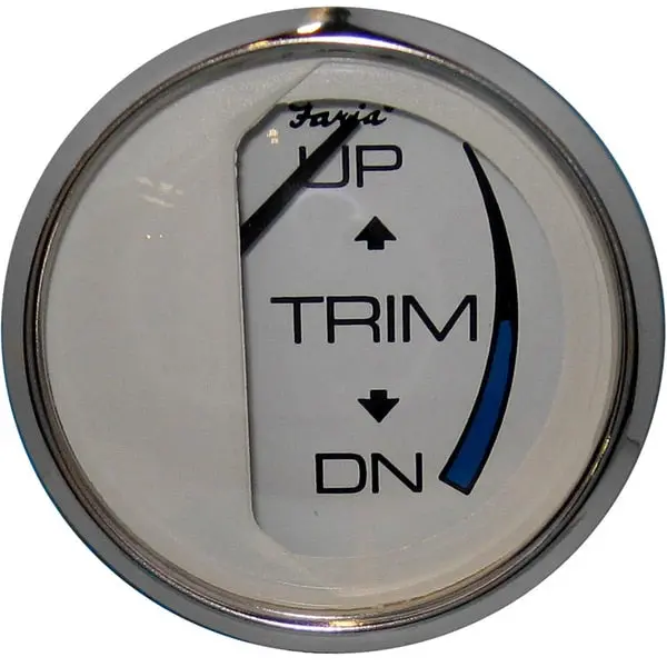 Chesapeake White Ss 2" Trim Gauge (Mercury / Mariner / Mercruise 1