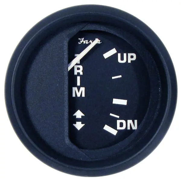 Euro Black 2" Trim Gauge (Mercury / Mariner / Mercruiser / Volvo 1