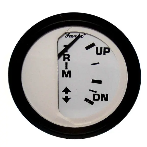 Euro White 2" Trim Gauge (Mercury / Mariner / Mercruiser / Volvo 1