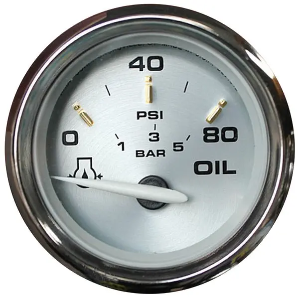 Kronos 2" Oil Pressure Gauge - 80 Psi 1