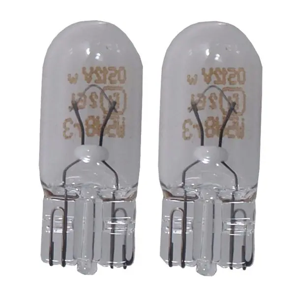 12V 5 Watt Wedge Base Bulb 2/Card 1