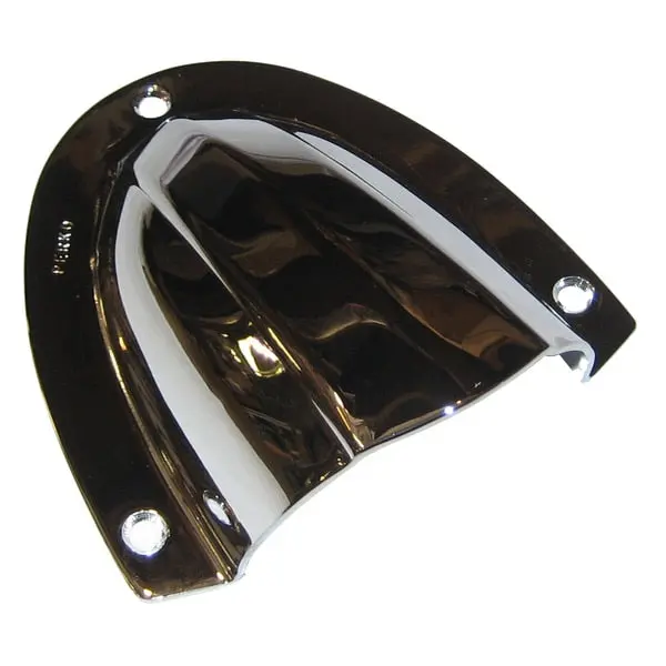 Chrome Plated Brass Clamshell Vent 4" X 3.75" 1