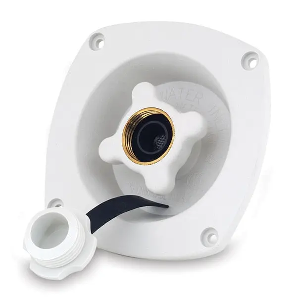 Pressure Reducing City Water Entry - Wall Mount - Gel White 1