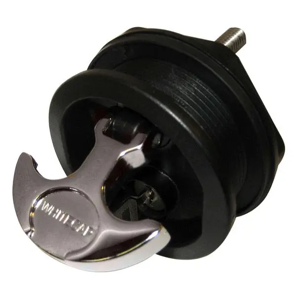 T-Handle Latch-Chrome Plated Zamac/Black Nylon-Locking 1