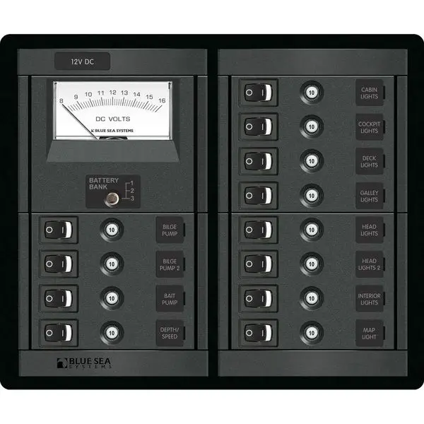 1464 12 Position Switch Clb + Meter Square 1