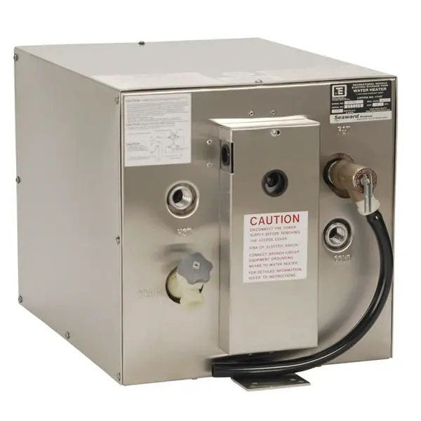 Seaward 6 Gallon Hot Water Heater W/Rear Heat Exchanger-Ss-120V-1500W 1
