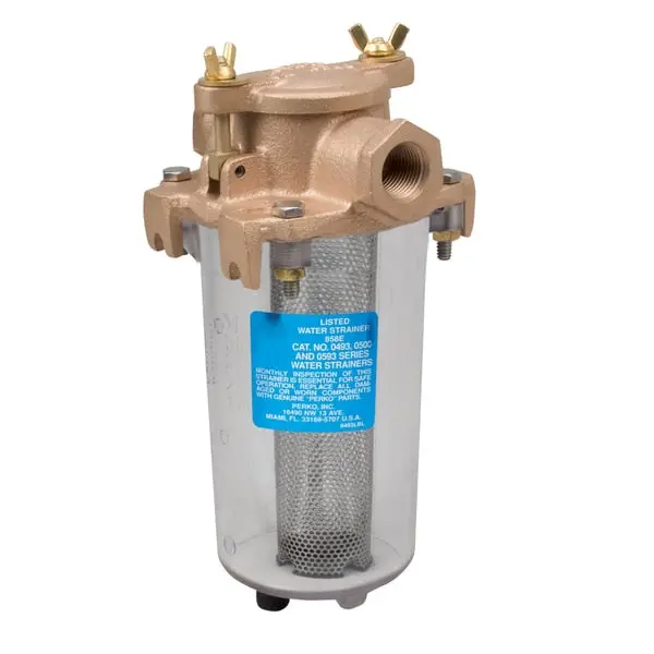 1" Intake Strainer W/ Lightweight Clear Body 1