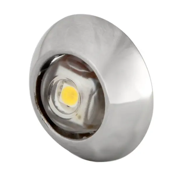 Exuma Courtesy Light - Polished Stainless Housing - White Light 1