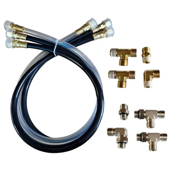 Autopilot Hydraulic Steering Installation Kit W/Hoses & Fittings 1