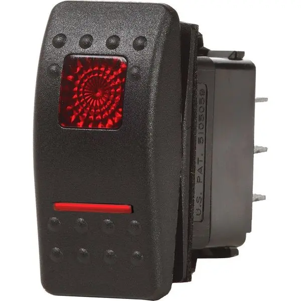 Blue Sea 7939 Contura Ii Switch Dpdt Black - On-On 1