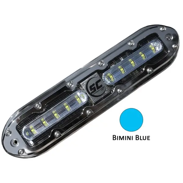 Scm-10 Led Underwater Light W/20' Cable - 316 Ss Housing - Bimini Blue 1