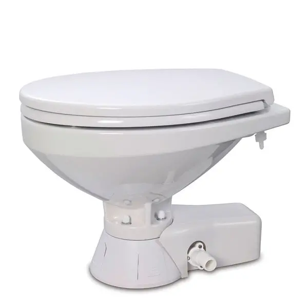 Quiet Flush Raw Water Toilet Regular Bowl 24V 1