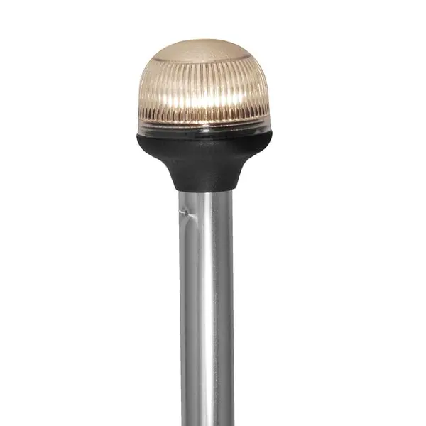 All-Around Fold-Down Incand.Anti-Glare Lens Light-20" Alum Pole-12V 1