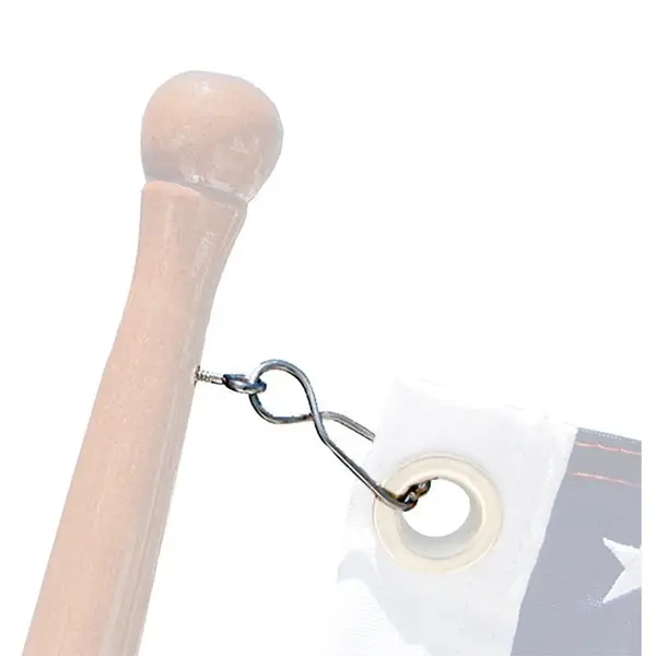 Skipper Flag Clips W/Ss Screw Eyes (4Pk) 1