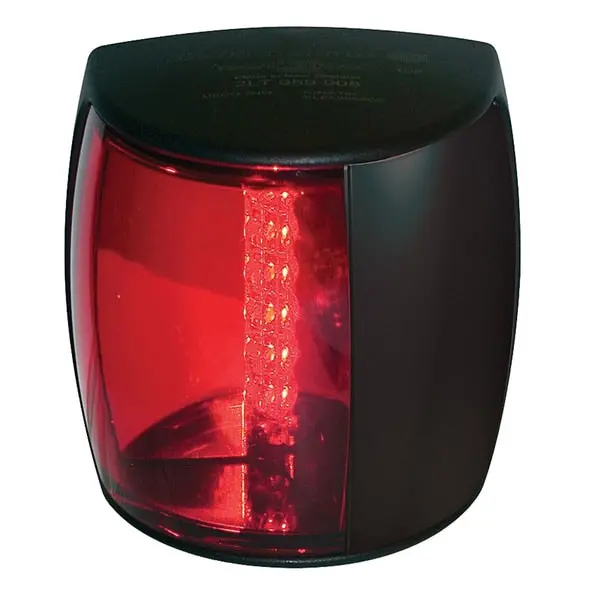 Naviled Pro Port Navigation Lamp - 2Nm - Red Lens/Black H 1