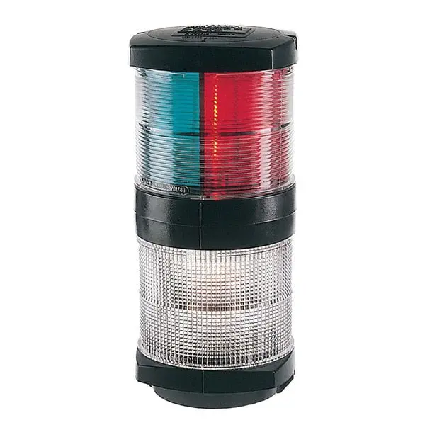 Tri-Color Navigation Light Incadescent Black With 1