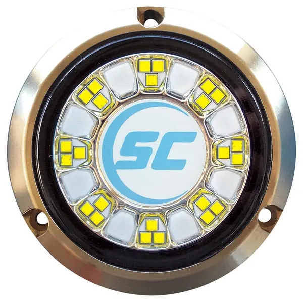 Scr-24 Bronze Underwater Light - 24 Leds - Bimini Blue/Great White 1